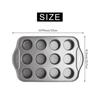 12 Cavity Mini Cheesecake Pan with 12 Pieces Removable Bottom