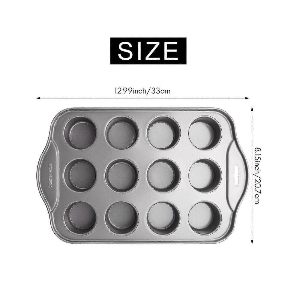 12 Cavity Mini Cheesecake Pan with 12 Pieces Removable Bottom