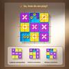 Non-Toxic Tic Tac Toe Board Games Kids Table Toy Logical Thinking Challenge Brain Teasers Parent-Child Interactive Strategy Toys Xmas Gift