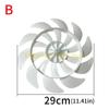 L8RE 10/12 Zoll Kunststoffventilator Universeller Haushalts-Standventilator Tischersatz Elektrischer Ventilatorteil Allgemeiner Ventilator