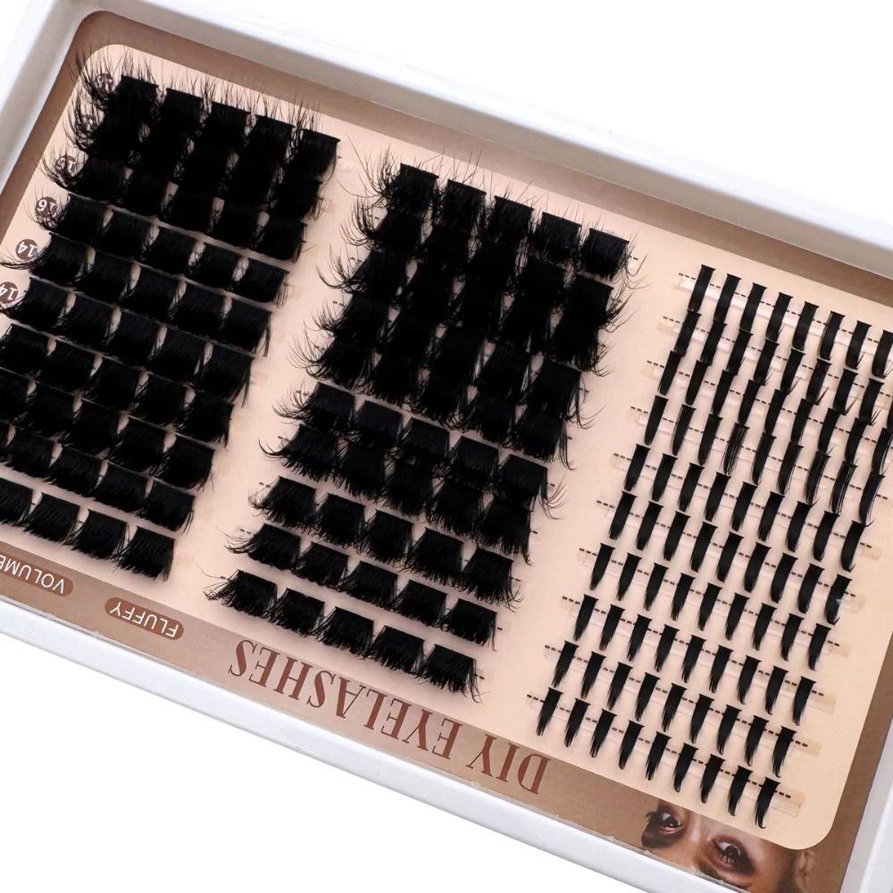 Bond and Seal False Eyelashes 10-18mm Length Fake Eyelash 3D Faux Mink Lash  Makeup Enhancement