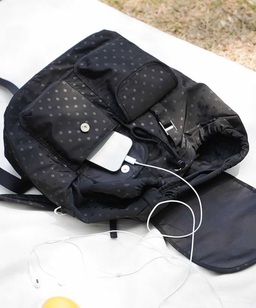 Abbr Snap Mini Backpack_Black Dot