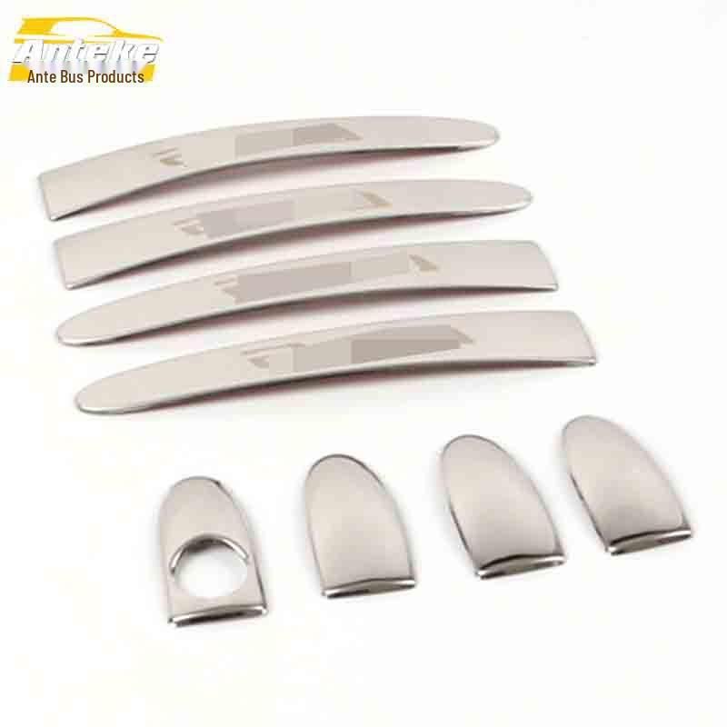 GL6 Stainless Steel Door Handle Decorative Sticker - Bright Strip for Armrest Handshake Buckle