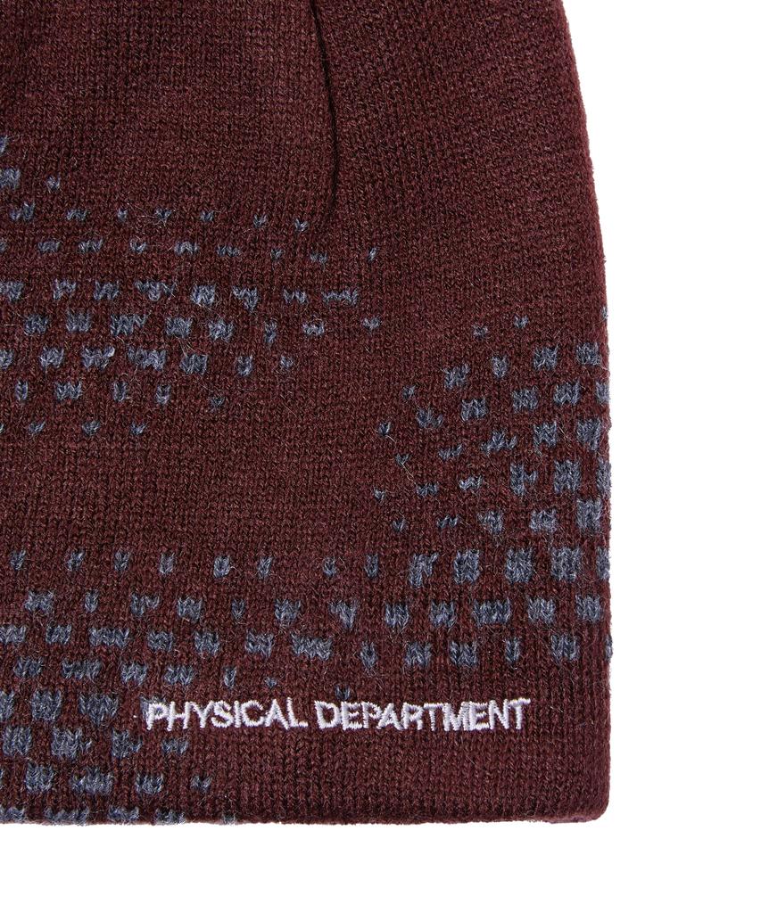 PHYPS MOTORCYCLE Camo Pattern Beanie Burgundy