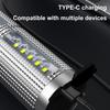 Super Bright LED Laser Flashlight - Long Throw Rechargeable COB Work Light With Ultra-Long Runtime Multifunctional For Outdoor