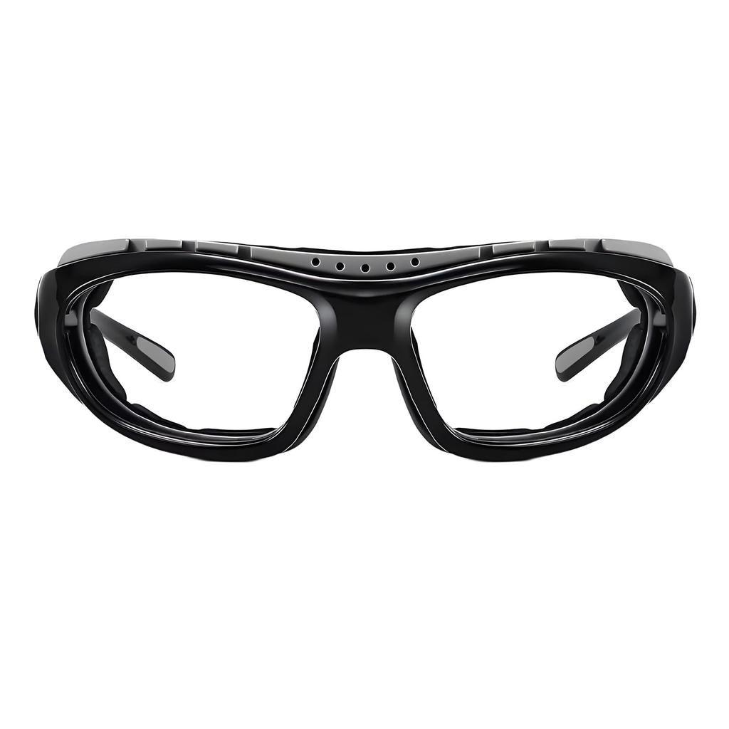 Motorcycle Safety Glasses for UV Removable Sponge Sports Unisex B1598 [FEISEDY] Goggles, Men, Protection, Windproof, Dustproof, Temples, Included,