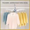 Household Foldable Floor Drying Rack Multifunctional Indoor Balcony Drying Rack Detachable Baby Children Clothes Hanger
