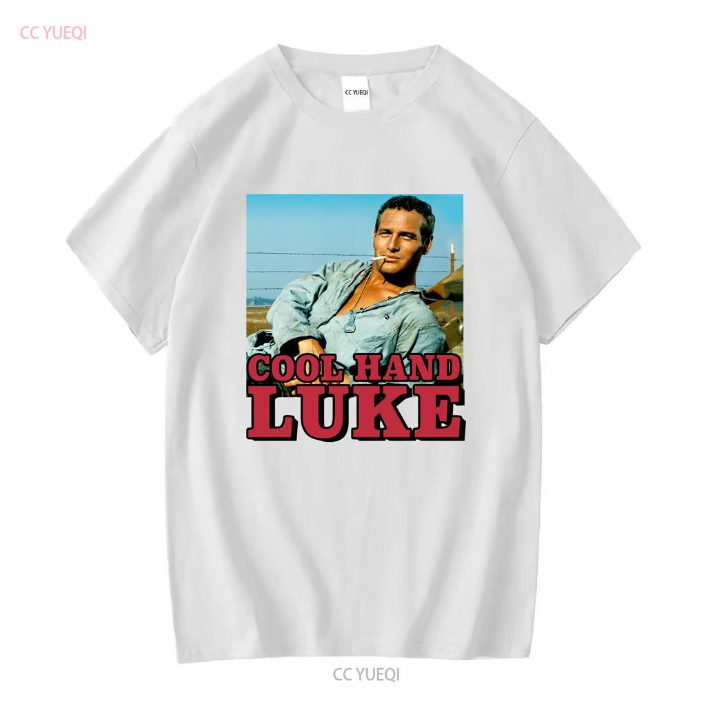 Cool Hand Luke Vintage Klassisches T-Shirt lang- oder kurzärmlig Vintage gewaschene Grafik Bequem Homme Weich Unisex Lässig