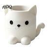 Odorless Pen Container Holder Cartoon Cat Shape Desk Organizer Smooth Surface Decorative