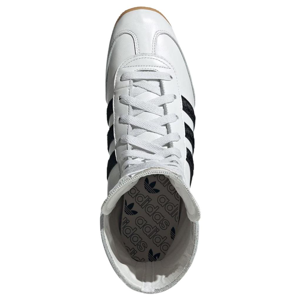 Adidas Originals Japan Wrestling Boots Comfortable Versatile High-Top Lifestyle Casual Shoes Women Boots White Black JQ9675