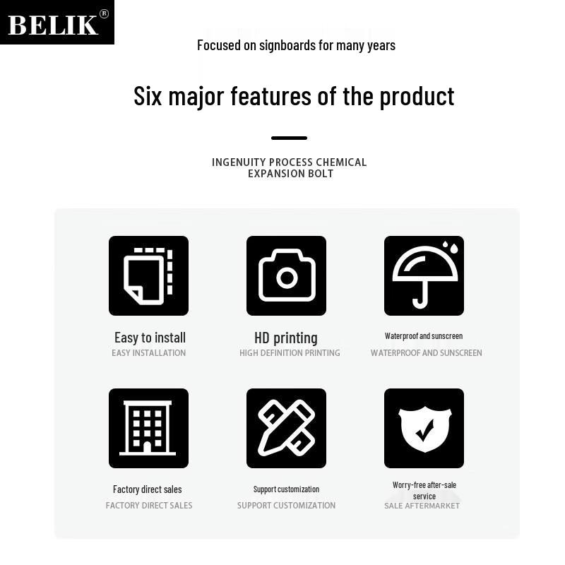 BELIK Reflective Aluminum Hazardous Waste Warning Signs