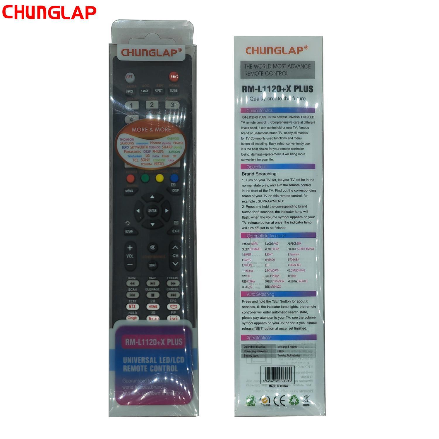 Universal Remote for LCD/LED TVs - RM-L1120+X Global Version RM-L1120+X PLUS чёрный