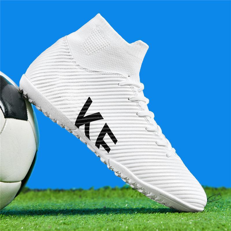 34-46 Men's/ Women's Football Boots Youth Artificial Grass Training Nails TF Microfiber Mesh Breathable Football Shoes Children's Football Shoes