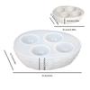 Easter Woven Frame Silicone Molds 4-grid Egg Tray Silicone Casting Mold DIY Aromatherapy Egg Storage Rack Art Crafts