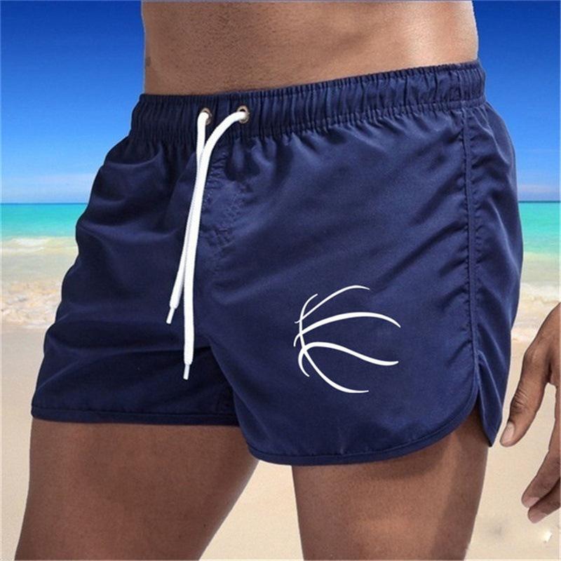 Fashionable Beach Pants, Men's Loose-fitting Shorts, Pure Colour Shorts for Outdoor Fitness