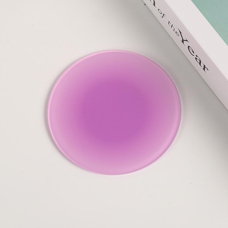 Simple And Creative Color Gradient Coaster With Round Bowl And Plate Mat Perfect For Coffee Shops Tea Houses Or As A