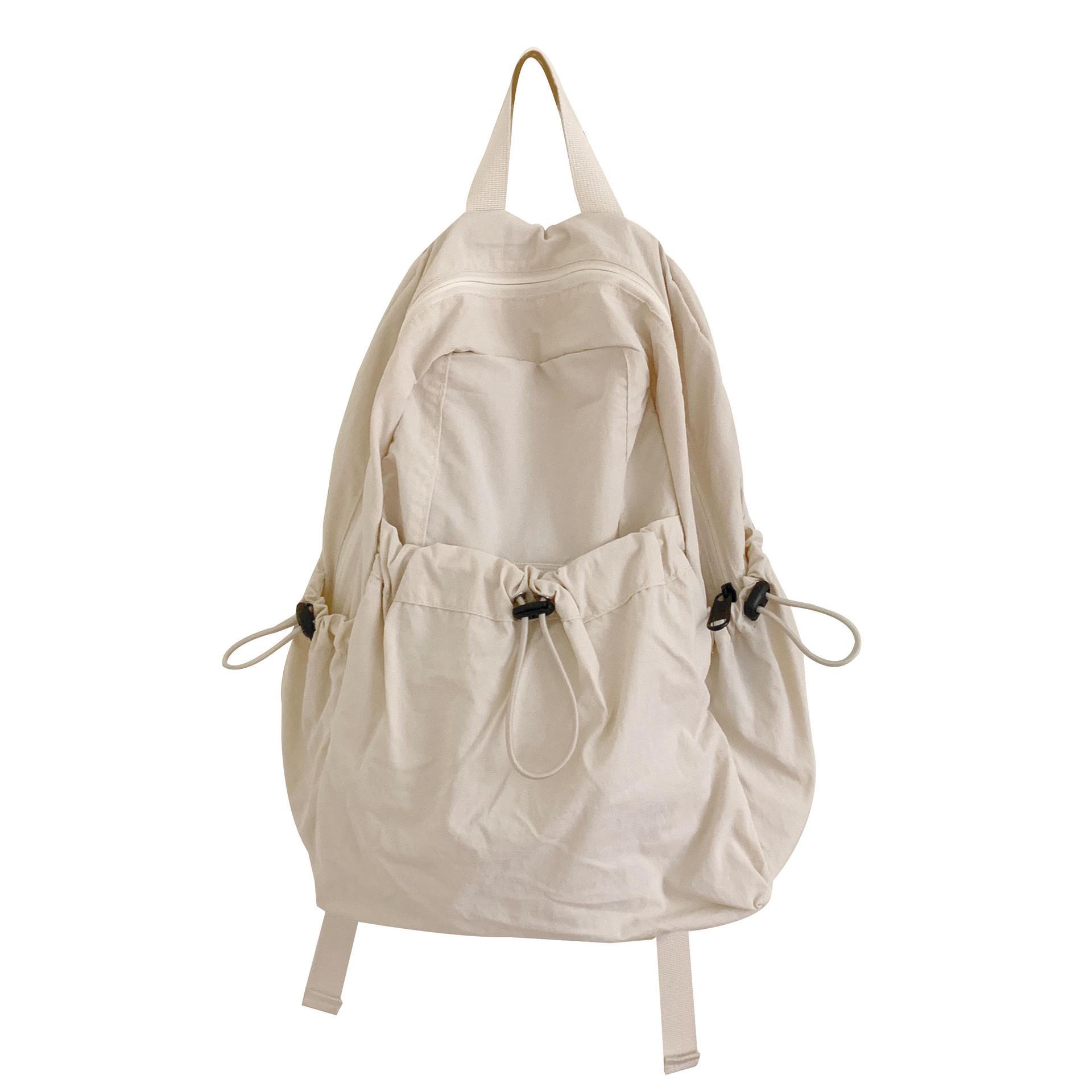 Легкий нейлоновый рюкзак Ruiying 2024: Уличная мода для мужчин и женщин, большой вместимости покинуть белый