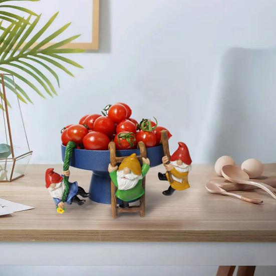Klimmende Dwerg Beeldjes Hars Hangende Kabouter Beeldjes Bloempot Knuffelaar Kabouters voor Plantenbak Bloempot Tuinhek Decoratie