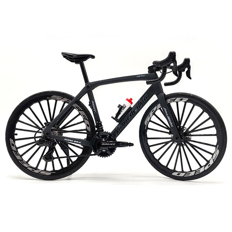 Cross Alloy Bicycle Model - Double Shock Mountain Bike Toy with Variable Speed & Front/Rear Absorbers - Ornament Gift