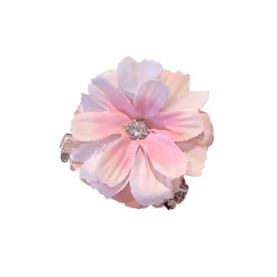 

Hair Pin 3D Simulated Flower Design Side Back Hairdos Hair Clip Beach Vacation Hair Pin Fairy Style Hair Accessory розовый