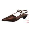Fashion Brand Shoes for Women Sexy Pointed Toe Women's Sandals Comfortable Low Heel Trendy Sandal Simple Versatile Plus Size 43 Pumps