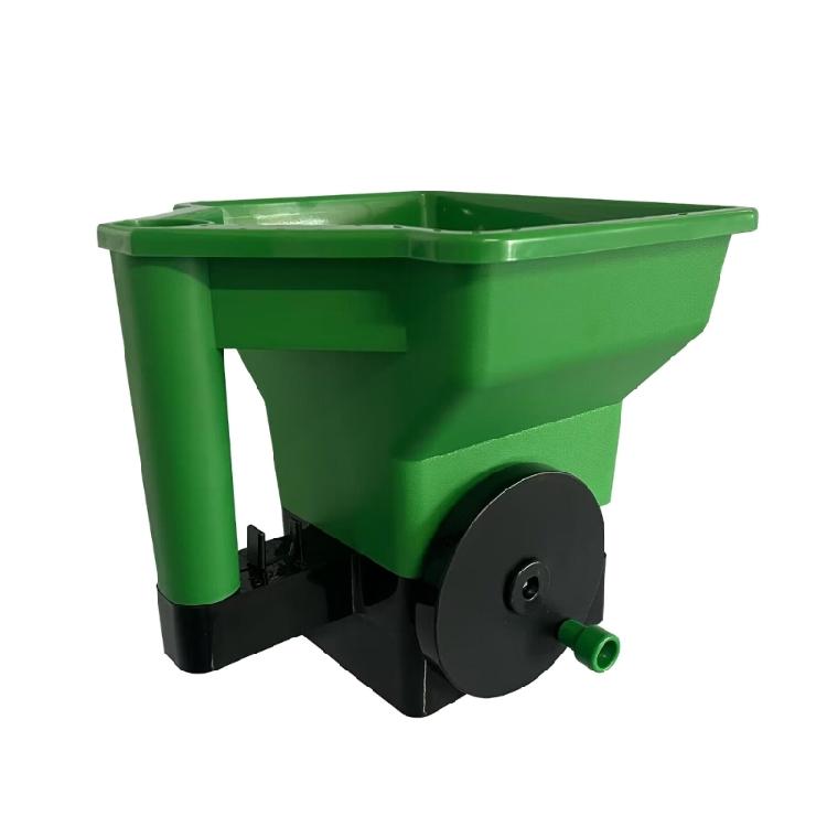 Ergonomic Multiple Use Handheld Spreader For Even Seedlings Fertilizers Dispersion Perfect For Lawn Care And Snow Melt