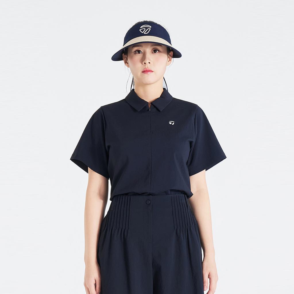 TAYLORMADE APPAREL 26Ss Women'S Modulated Fit Woven Collared Short Sleeve T-Shirt T8031T66146-925