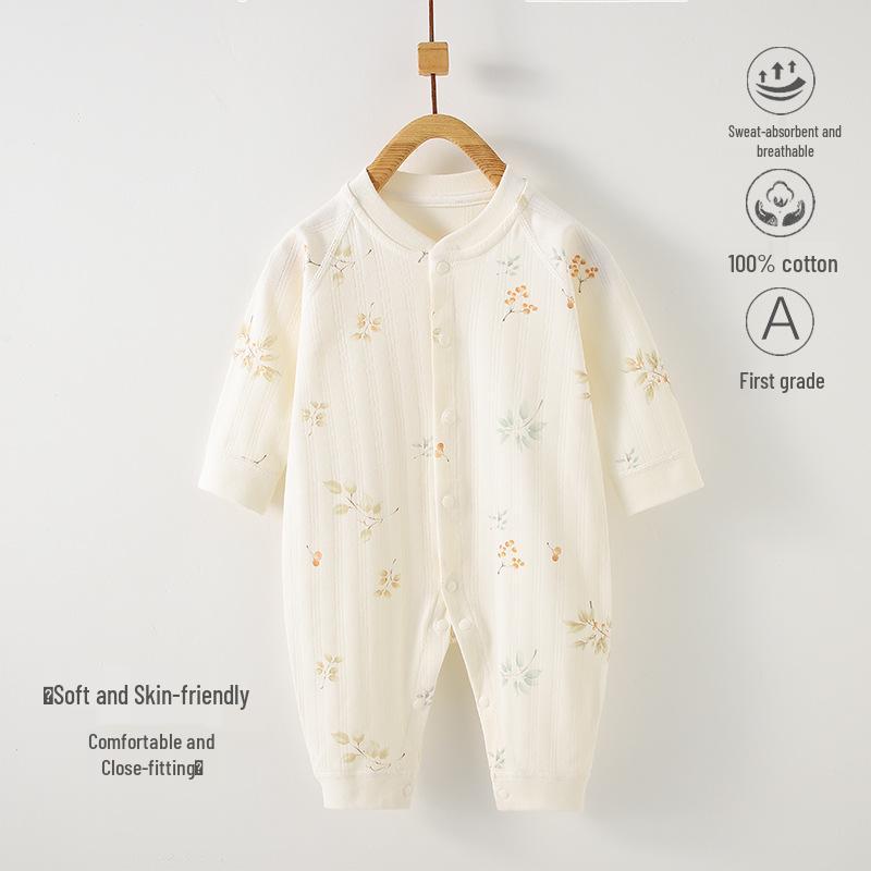 

Хлопковый боди с длинным рукавом для новорожденных - Весенне-осенний боди и бесшовная пижама 90