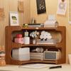 Desktop Storage Rack Sundries Organizer Multi-layer Design Large Capacity Multifunction Book Corner Storage Holder