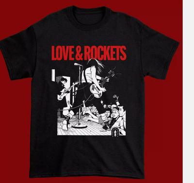 Love and Rockets Band Short Sleeve Cotton Black All Size S-5XL Shirt Unisex T-Shirt