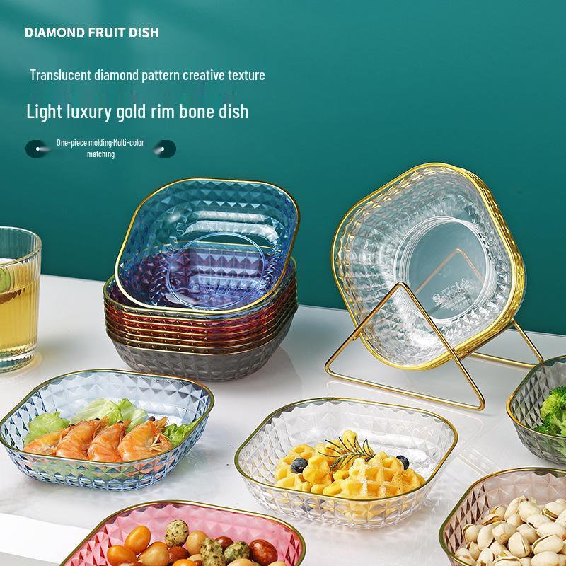 Nerozbitný Průhledný Luxusní Talíř na kosti - Malý Talíř v Japonském Stylu