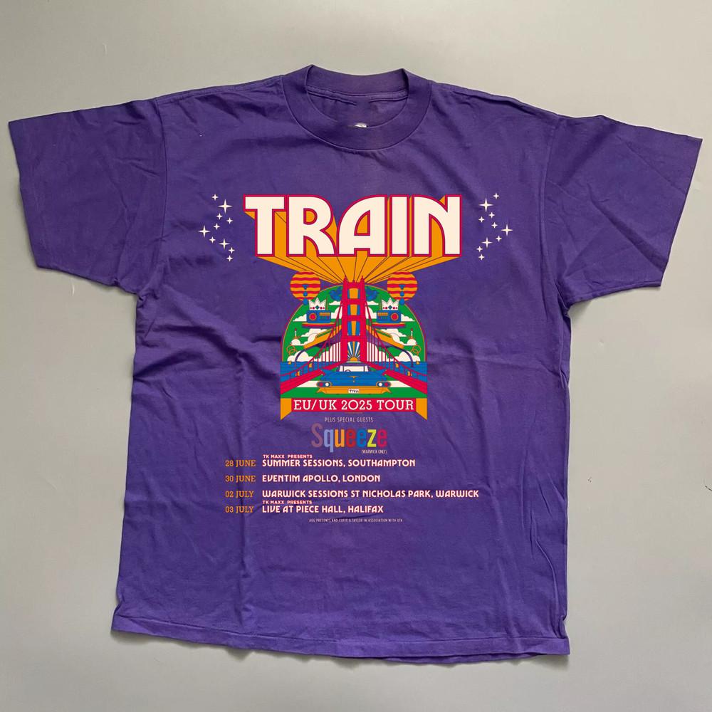Train Band European UK Tour 2025 T Shirt Full Size S-5XL Unisex T-Shirt XL