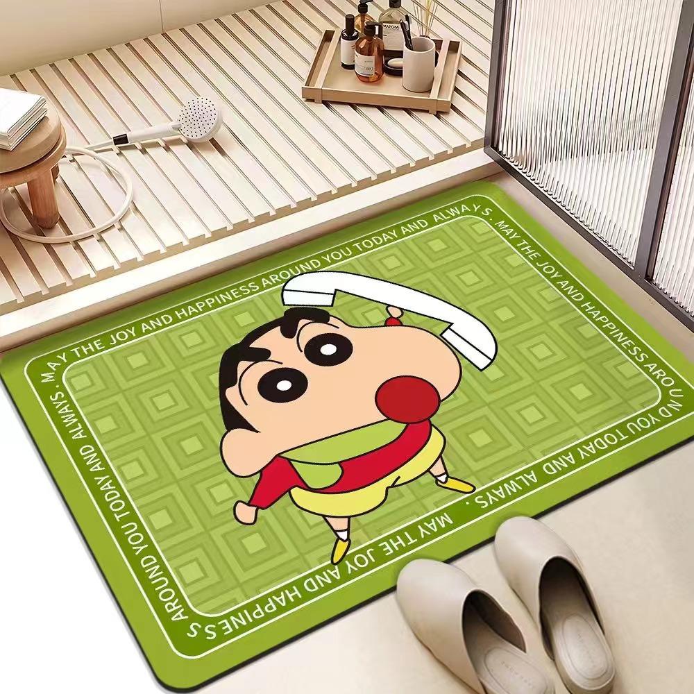 

Мелок Маленький Новый Коврик для пола в ванной Комнатный коврик для двери ванной Присоска Быстросохнущий коврик Мультяшный Диатомовая грязь Грязный и Нескользящий Коврик для двери 30*50cm