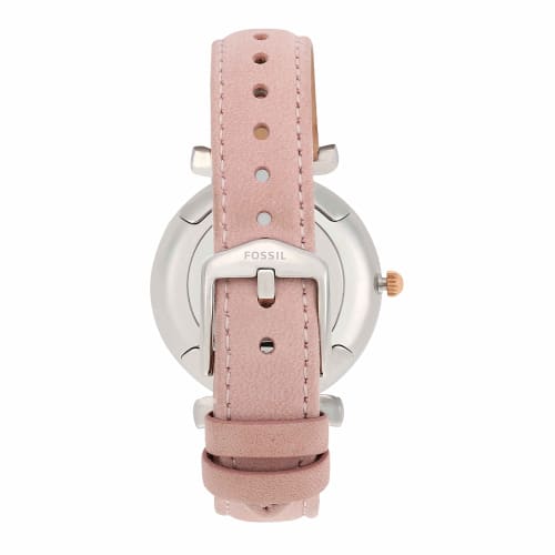 Fossil Women's Carlie Quartz Stainless Steel Watch, Rose Gold, Nude, Regular, Carlie - ES4484.