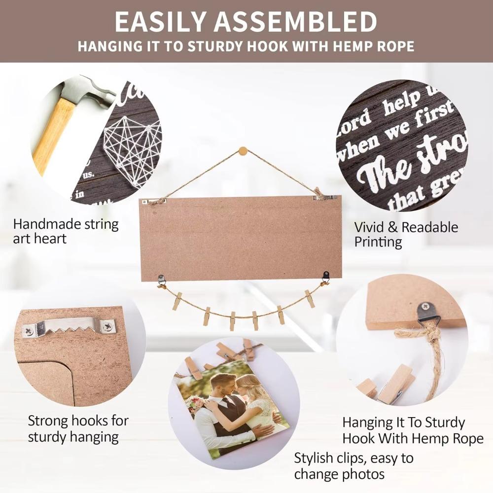 1 Set Exquisite Hanging Photo Folder DIY Wedding Wall Pendant  Valentine's Holiday