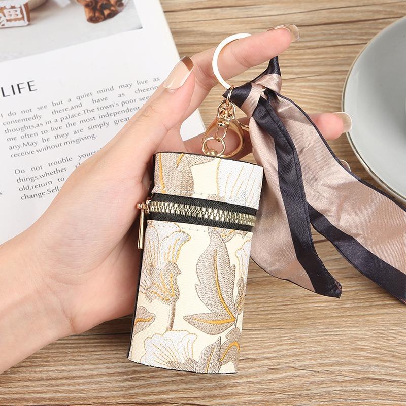 1PC new women's fashion change bag retro cute girl mouth red envelope student portable wallet earphone bag key bag