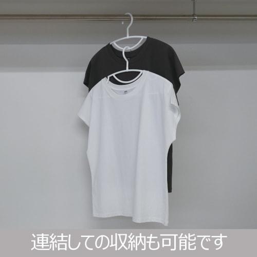 Shinko Hanger (Shinkohanger) Antibacterial Hanger Set, Slim, 10-Piece Set, White, Made in Japan, with Bactekiller Antibacterial Agent, for Public Use,