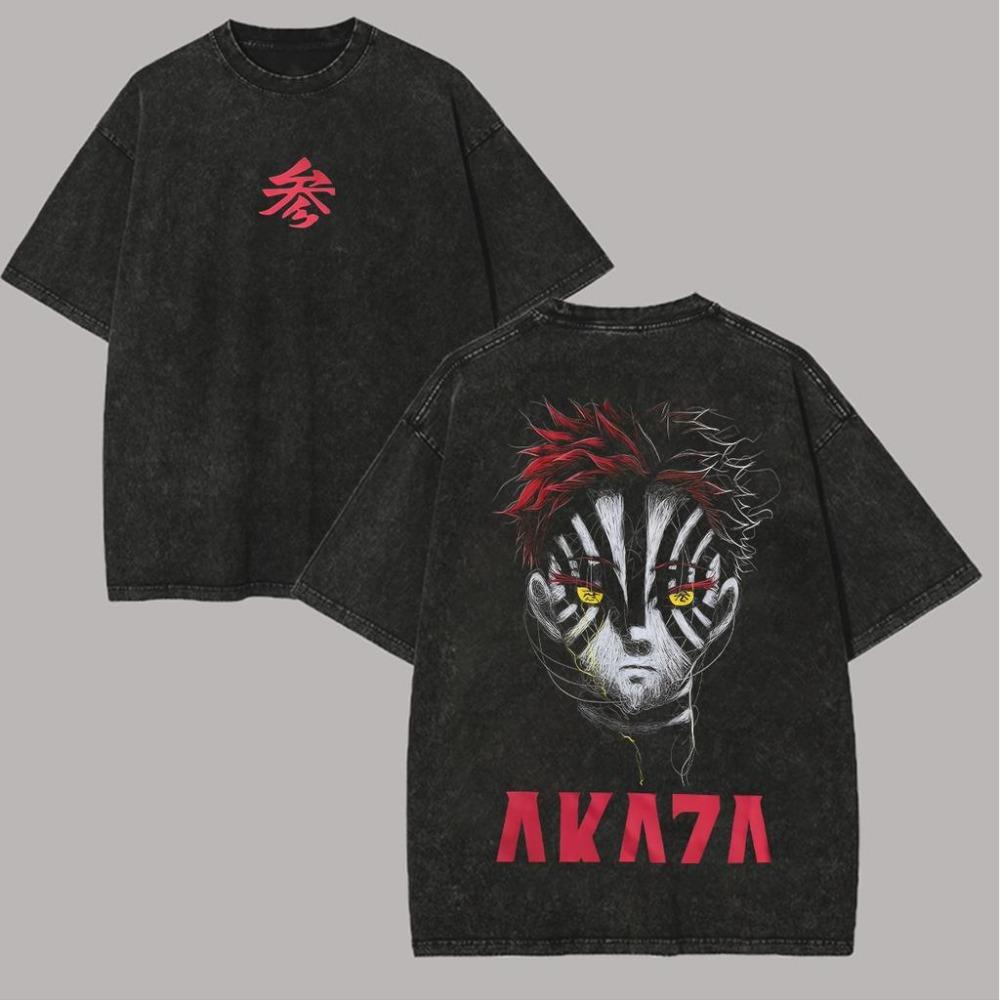 

Ghost Slayer Blade Izunosuke Pattern Tshirt Japanese Manga Washed Retro Street Style Manga Enthusiasts Unisex Tshirt 4XL