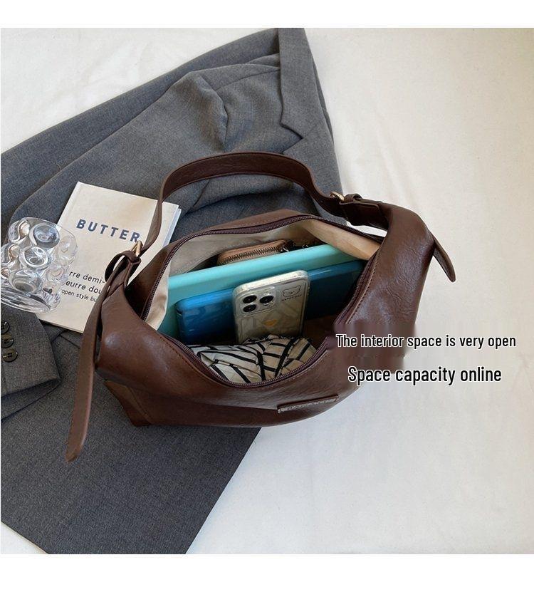 2025 Sommer Koreanischer Stil Weiches Leder Große Kapazität Damen Schulter-Tragetasche