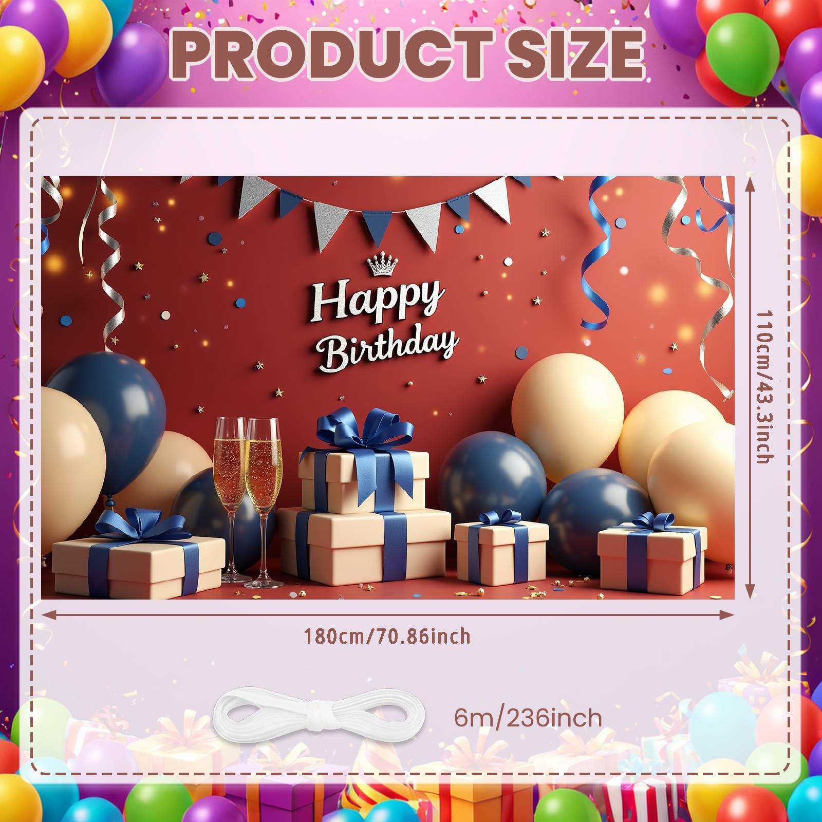 

Banner Gold Bunting Event Display Celebration Banner Champagne Glasses Luxury Background For Luxury Party Events Birthday