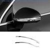 For Benz GLC X254 2023-2024 Silver Steel Rear View Mirror Strip Molding Trim 2PC