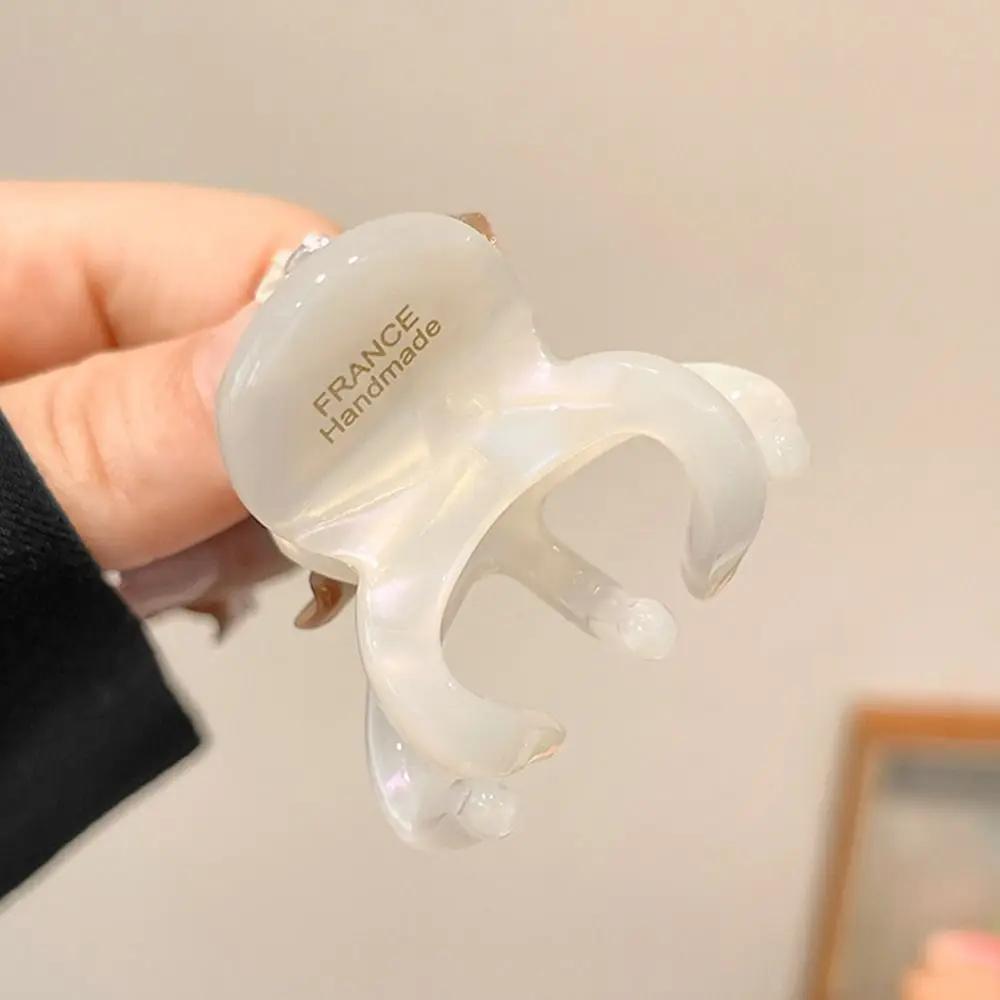 Trendy French Hair Claw Clips Acetate Retro High Ponytail Holders Elegant Crab Shark Clip for Women Girls