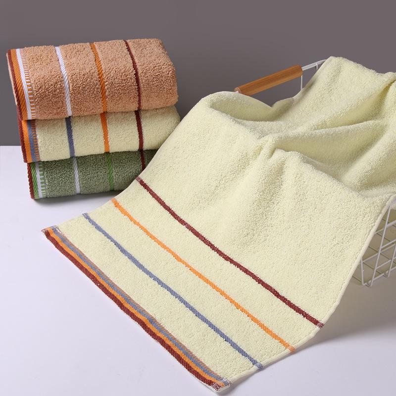 Pure Cotton Soft Absorbent Towel with Embroidered Design - Perfect for Gifts and Household Use