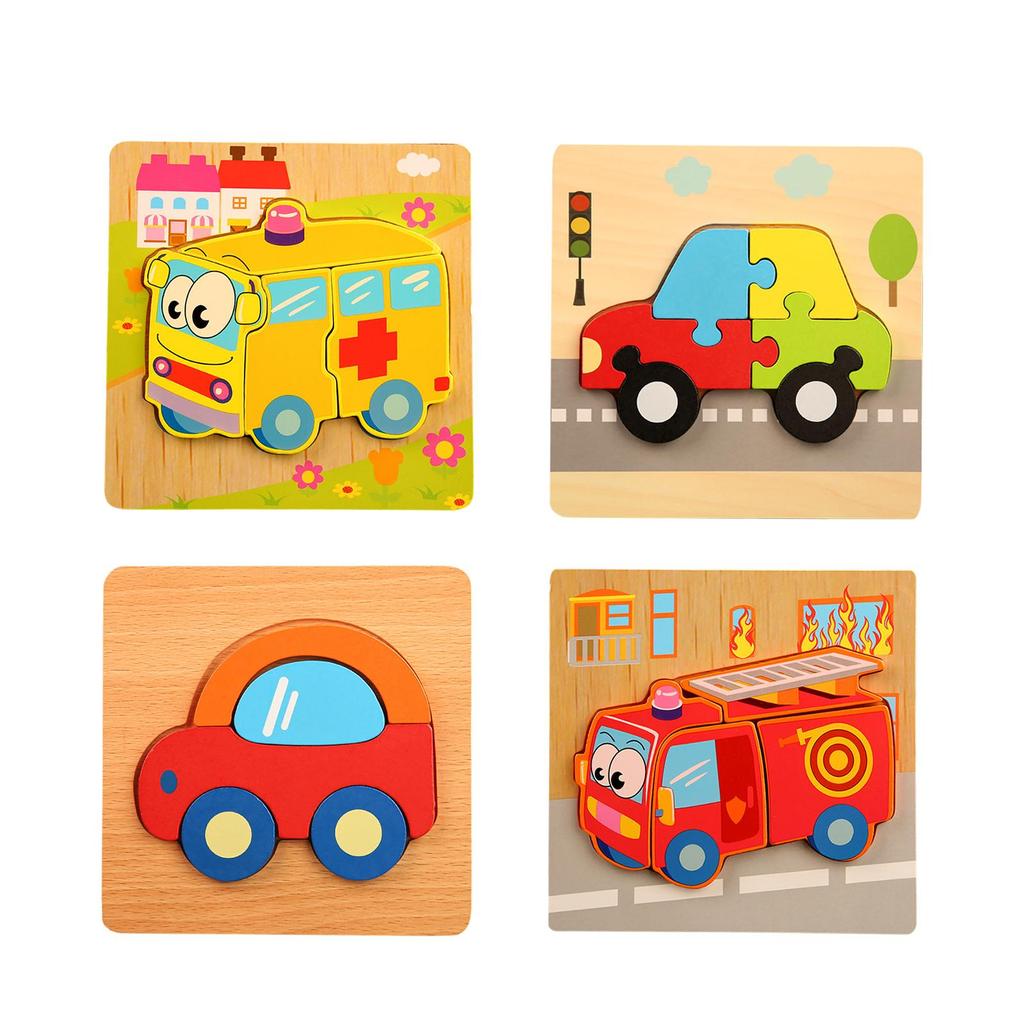 Mehrfarbiges Puzzle Puzzles Lernspielzeug Kognitives Spielzeug Holz für Kinder Baby