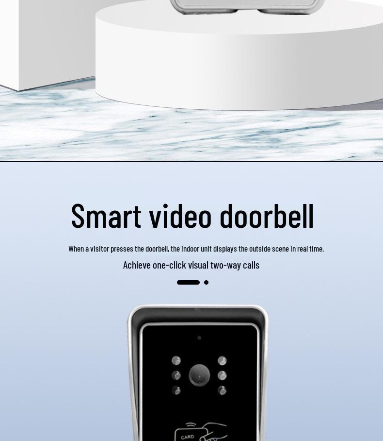 Smart Villa Intercom: Real-time Video Doorbell with Swipe Card Unlock