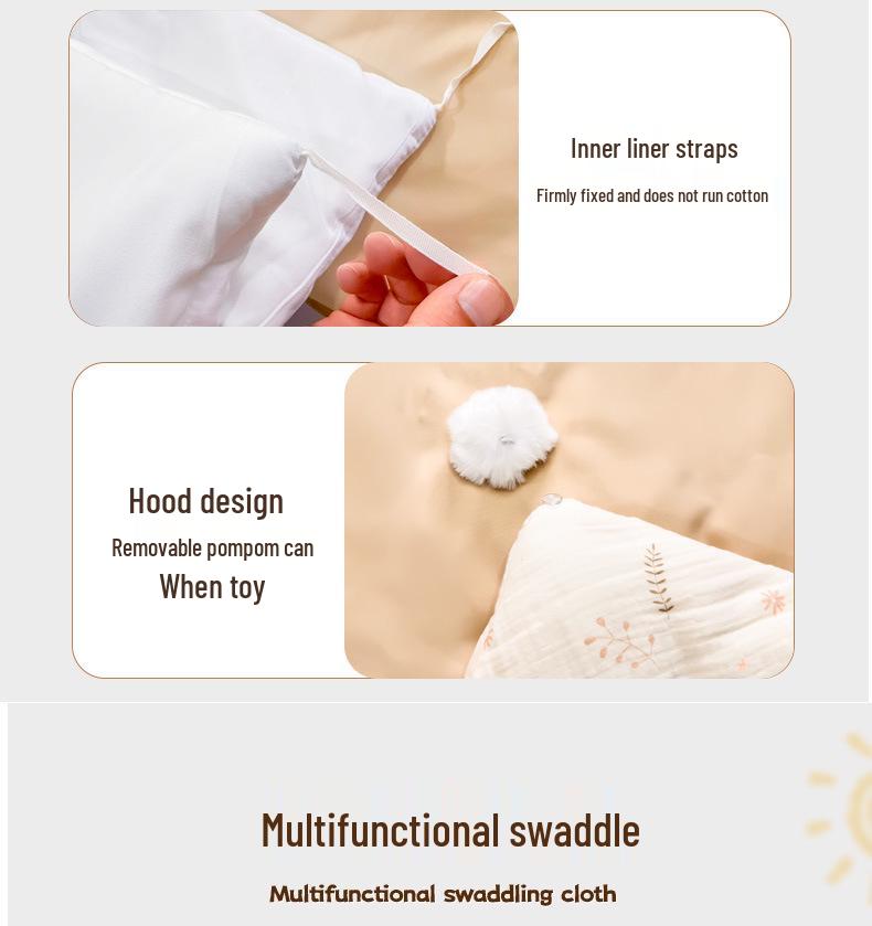 Four-Season Swaddle: Newborn Cotton Blanket for All-Year Comfort