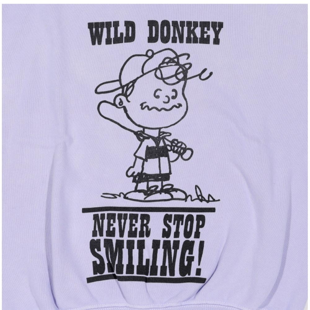 Wild Donkey Unisex Sweatshirt Fg Smiling Old Dyed Wisteria
