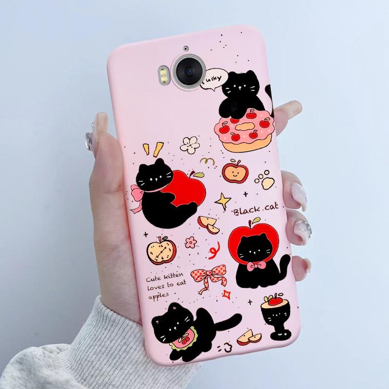 For Huawei Y5 2017 Y6 2017 Phone Case Butterfly Flower Girl New Design Soft Silicone TPU Back Housing for MYA-L22 MYA-U29 Covers