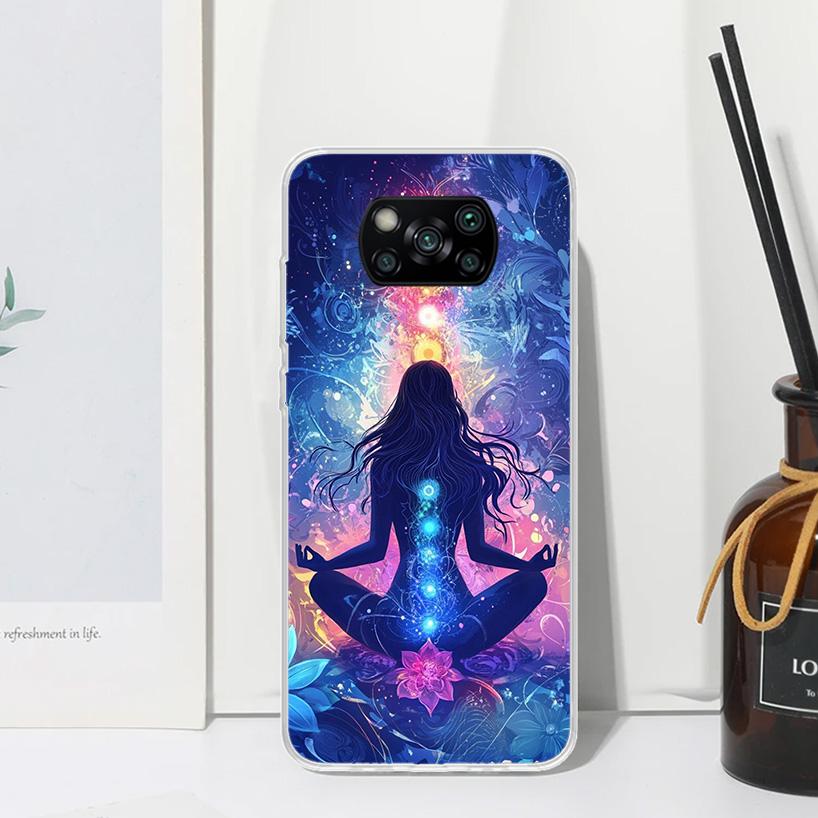 

Yoga Chakra Spiritual Energy Universe Phone Case For Xiaomi Poco X7 X6 X5 M7 M8 Pro F7 Ultra Redmi 15C 15 13C 13 12C 12 10 10C 1 Xiaomi Poco X7 Pro