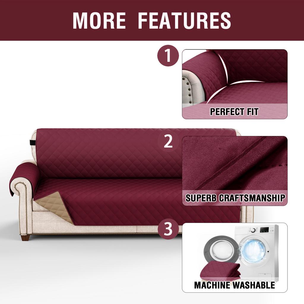 1Pc Waterproof Pet-Friendly Sofa Cover With Diamond Pattern Design - Easy Clean, Modern Slipcover For Living Room & Office Decor